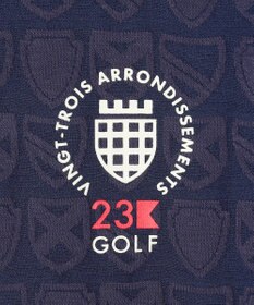 23区GOLF 【WOMEN】ハーフジッププルオーバー 着回しやすく長く愛用できる 総柄ながらもシック