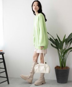 WEGO ウェーブロゴジャガードニットプルオーバー