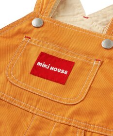 MIKI HOUSE HOT BISCUITS 【ミキハウス】【70-100cm】６分丈オーバーオール