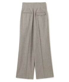 BEIGE， NATION / ウールヘリンボーンタックワイドパンツ