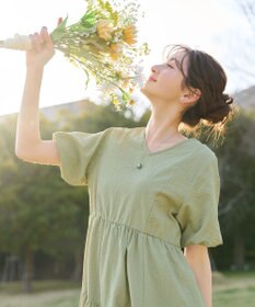 Tiaclasse リップルティアードワンピース