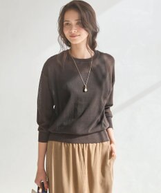 23区 L 【SLOW/一部店舗限定】シアー プルオーバー ニット