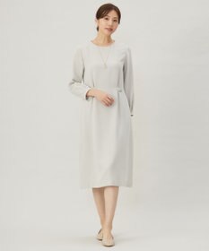 J.PRESS LADIES 【セットアップ対応・洗える】セラテリーダブルクロス ワンピース
