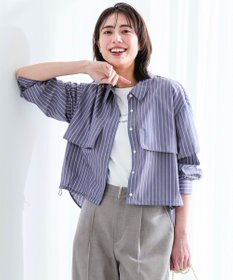 ANY SIS クロップドヨークハオリ シャツ