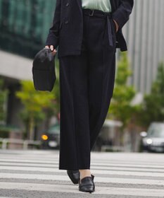 ICB ミックスブッチャー ワイドパンツ ネイビー