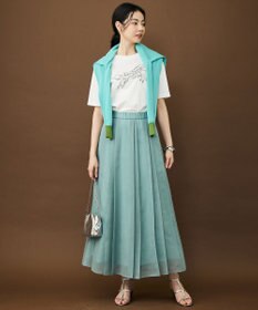 自由区 オーガンジープリーツ スカート