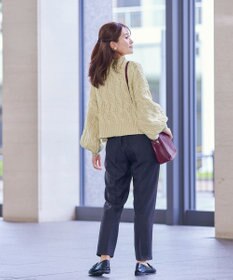 Tiaclasse 【洗える】ケーブルニットプルオーバー