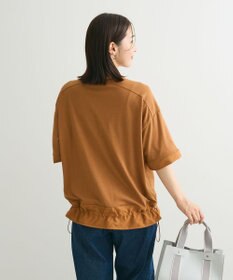 Green Parks 裾ドロスト５分袖ドッキングチュニック