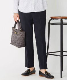 J.PRESS LADIES 【洗える】40/2NEWESTバックピーチ テーパード パンツ