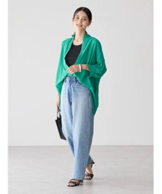 AMERICAN HOLIC 接触冷感５分袖変形ドルマンシアーシャツ