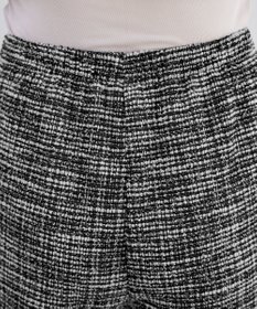 Tiaclasse ラメツイードワイドストレートパンツ