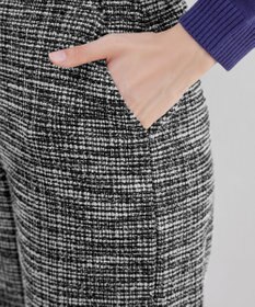 Tiaclasse ラメツイードワイドストレートパンツ