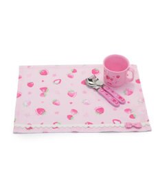 Mother garden マザーガーデン 野いちご ランチマット 《スケッチ柄》 Sサイズ 35×25cm