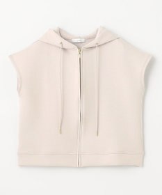 ANY L 【洗濯機可】ダンボールフレンチスリーブ ジップアップパーカー