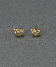 Phoebe 〈金属アレルギー対応〉モダントライアングルピアス　ゴールド/ニッケルフリー