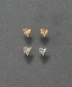 Phoebe 〈金属アレルギー対応〉モダントライアングルピアス　ゴールド/ニッケルフリー