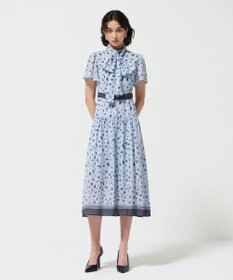 GRACE CONTINENTAL ハートレオパードプリントワンピース