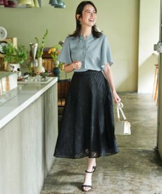 ANY SIS シアーチェック スカート