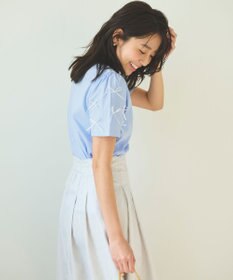 Feroux 【UVケア】ランダムリボンスリーブ Tシャツ