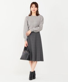 ANY SIS 【CICA加工】ケーブルポイント ニット