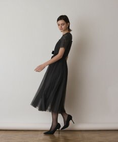 GRACE CONTINENTAL チュールプリーツドレス