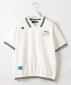 PW CIRCULUS 【WOMEN】ワッフルハーフジップポロ ゴルフウェア レディース