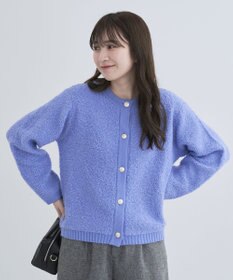 Green Parks ループ編み金釦ニットカーディガン