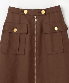 GRACE CONTINENTAL バイカラージップスカート