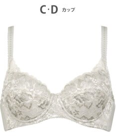 Wing 3/4カップブラ　自然なまるみシルエット　カップ肌側はふんわり綿混素材　ウイング／ワコール　KB2473