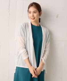 組曲 S 【WEB限定】シアーツイルジャージーショート カーディガン