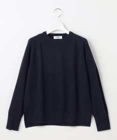 J.PRESS LADIES L 【洗える】SEMI WORSTED WOOL クルーネック ニット