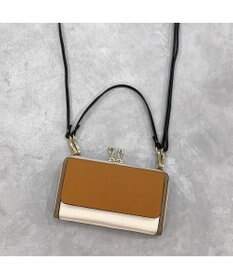 UNBILLION カシュカシュ cachecache / WEB限定カラーコンビウォレットショルダーバッグ