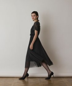 GRACE CONTINENTAL チュールプリーツドレス