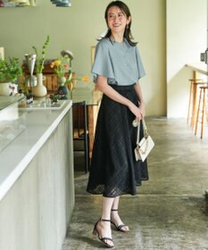 ANY SIS シアーチェック スカート