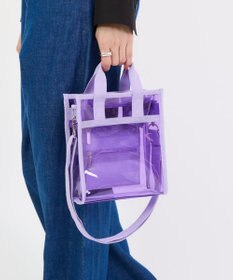 LeSportsac CLEAR MINI N/S TOTE/クリアライラック