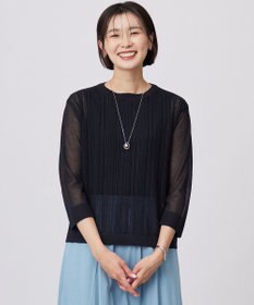 J.PRESS LADIES 【WEB限定カラーあり・洗える】Vis/Peスパーク シアー ニット