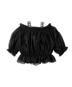 WEGO 【２点セット】キャミSETオーガンジーオフショルブラウス