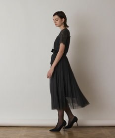 GRACE CONTINENTAL チュールプリーツドレス
