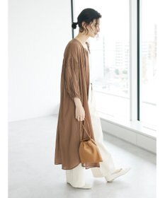 CRAFT STANDARD BOUTIQUE ウ゛ィンテージボイル袖シャーリングワンピース