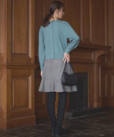 組曲 ネコアシツイードセミフレア スカート