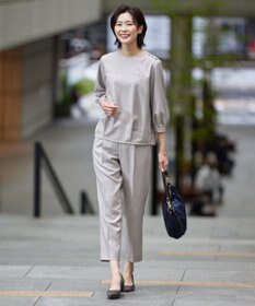 J.PRESS LADIES S 【セットアップ対応・洗える・UVケア・速乾】OXIJEWELストレッチ ブラウス