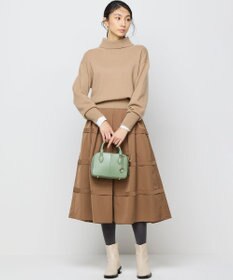 組曲 L 【2WAY・WEB限定】ウールカシミヤミックス ハイネックニット