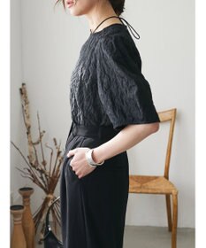 Green Parks AnriettMusee ショート丈ジャガードトップス