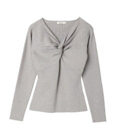 earth music&ecology ツイストリブラメニットプルオーバー