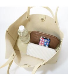 UNBILLION カシュカシュ cachecache / ポーチ付横長2ハンドルトート