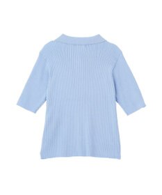 earth music&ecology ミニフリルポロカーディガン