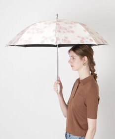 MOONBAT 【一級遮光/軽量】PAUL & JOE 晴雨兼用 日傘 長傘 総柄クリザンテーム 遮熱 UV