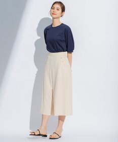 組曲 【洗える】ライトツイルストレッチセーラー パンツ