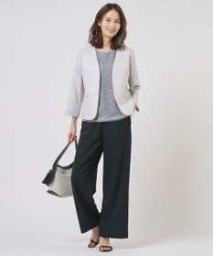 J.PRESS LADIES レースコンビジャージー カットソー