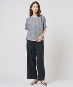 J.PRESS LADIES レースコンビジャージー カットソー